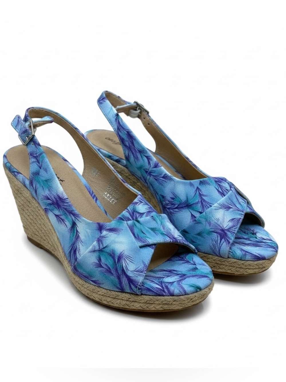 🖤🖤 Easy Street Women's Devlin Sandal Blue & Purple